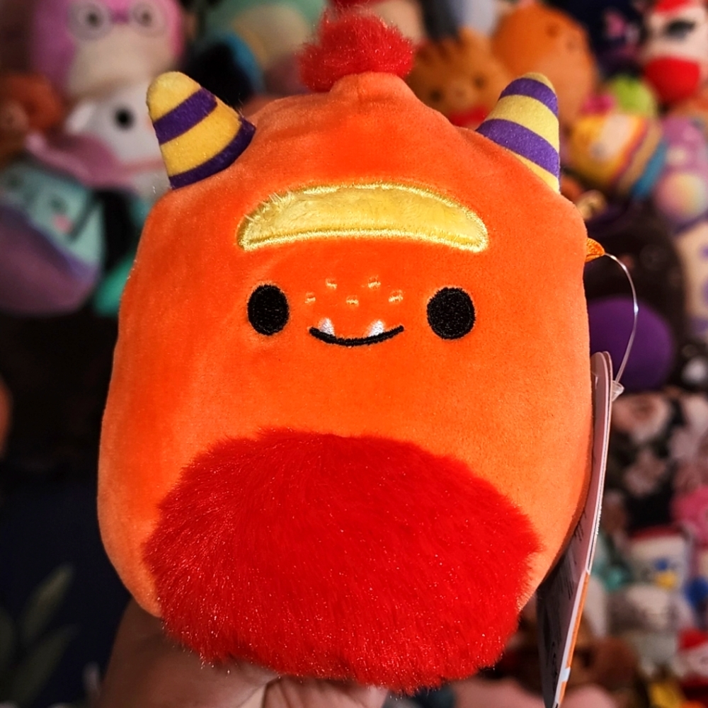 🎃 ERNEST 🧟 Orange Monster Halloween 2023 Original Squishmallow by Kelly Toy